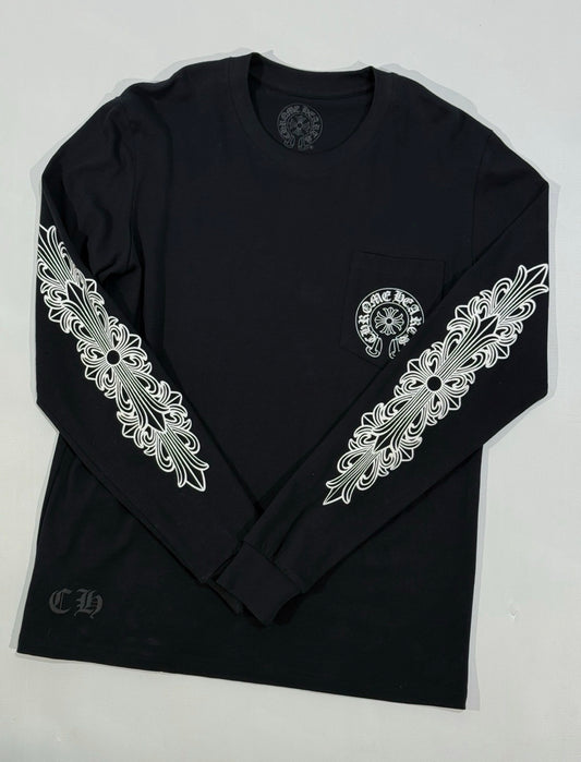 Chrome Hearts Las Vegas Horseshoe Long Sleeve Pocket Tee