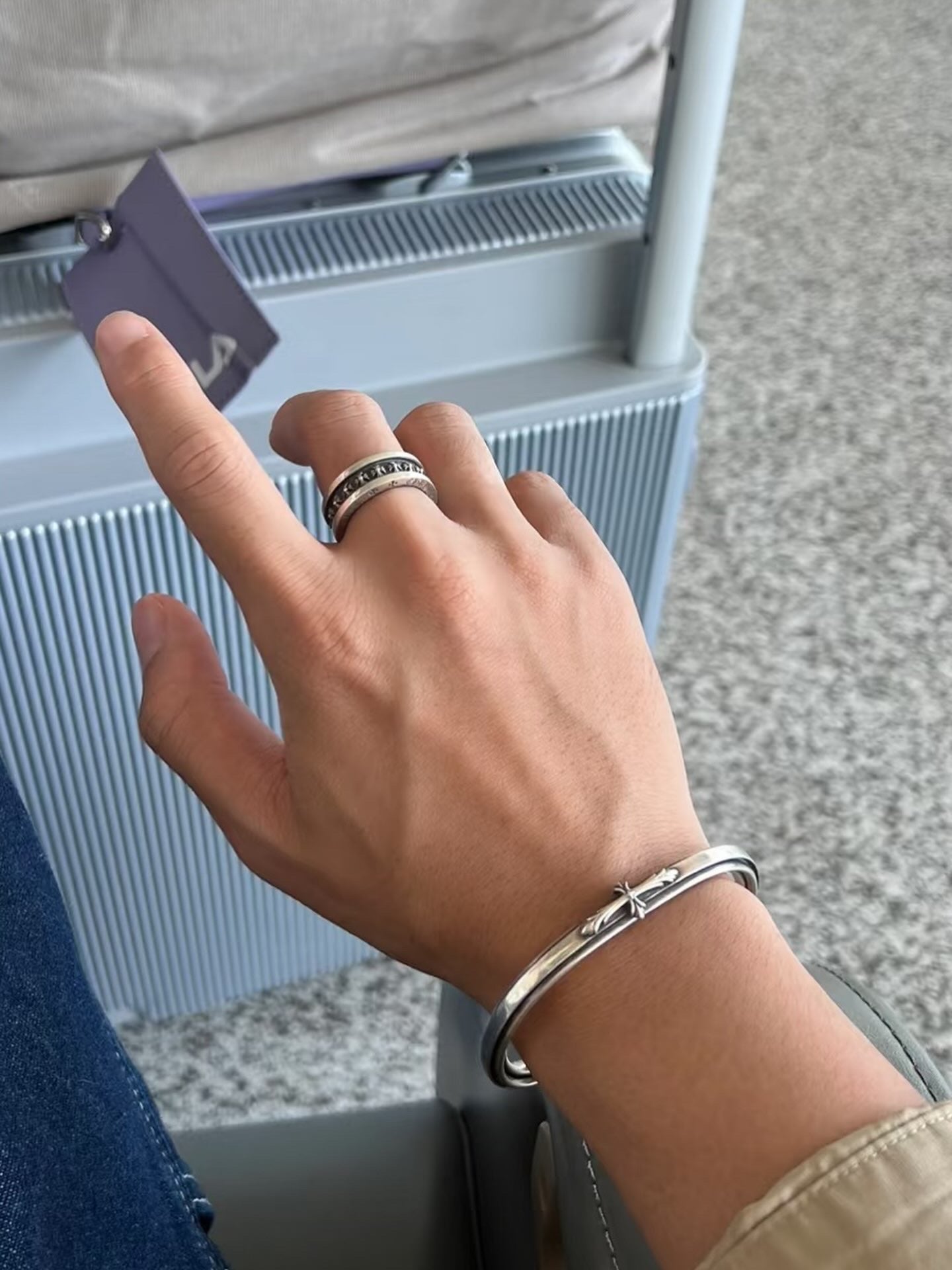 Chrome Hearts Mini CH Plus Spinner Ring