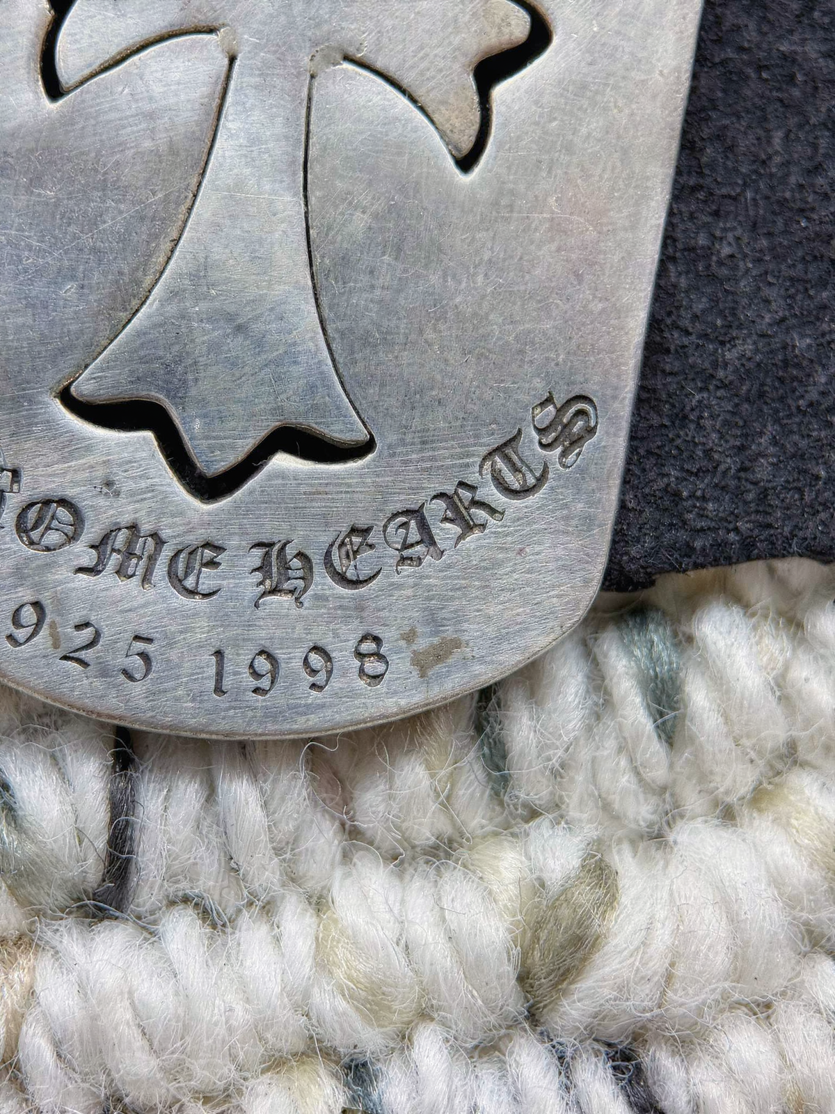 Chrome Hearts Cross Cut Out Dog Tag Pendant – .925 Sterling Silver