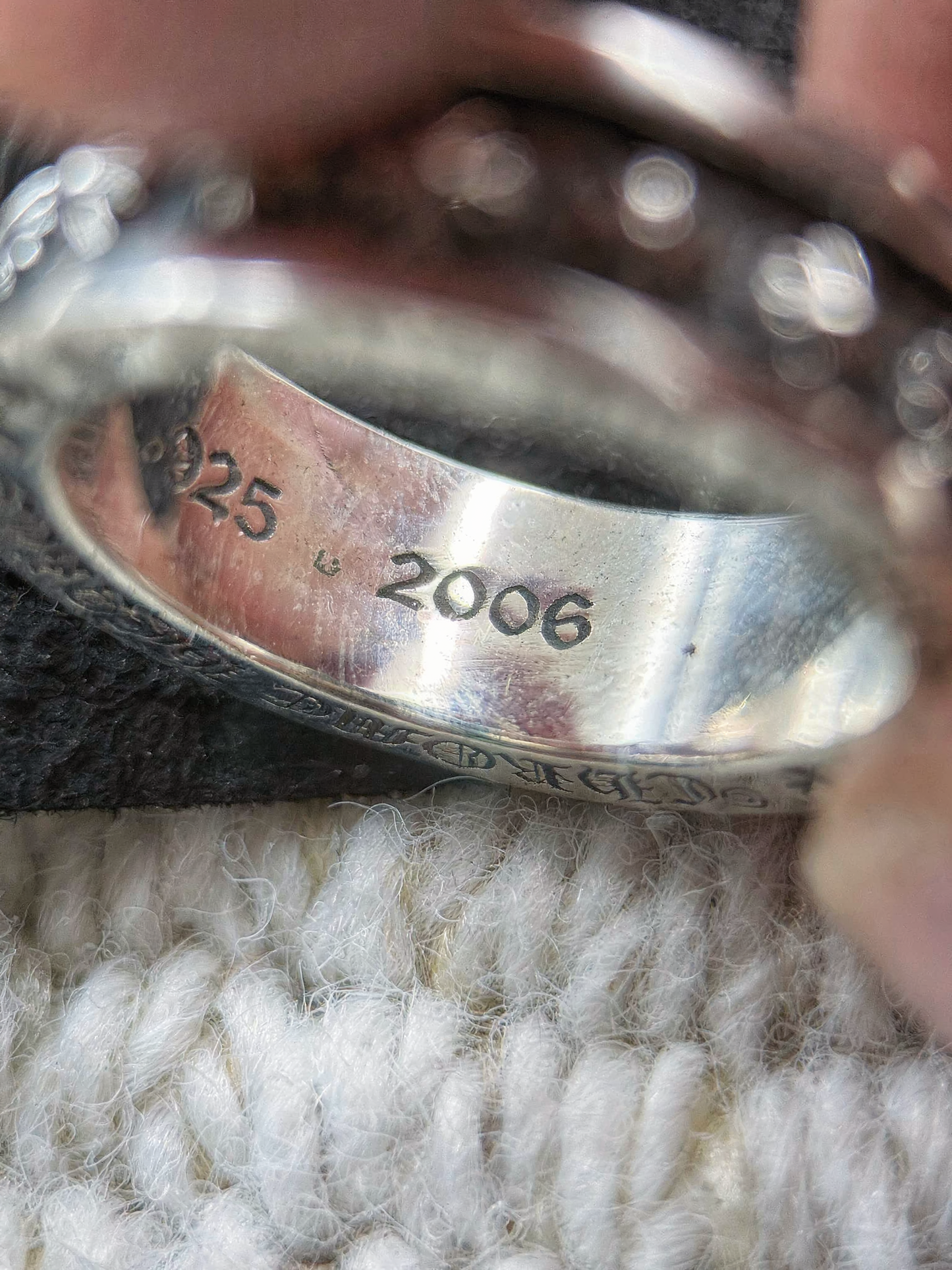 Chrome Hearts Mini CH Plus Spinner Ring