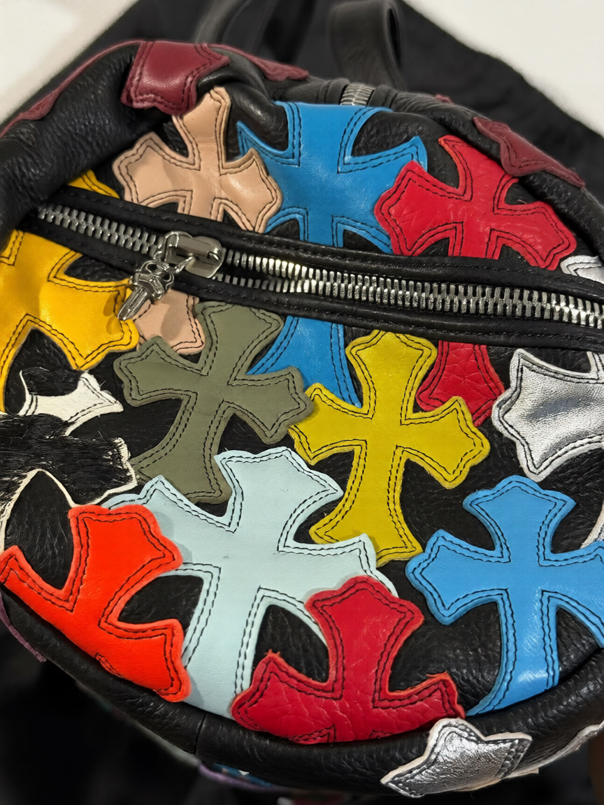 Chrome Hearts Multicolor Cross Patch Duffle Bag