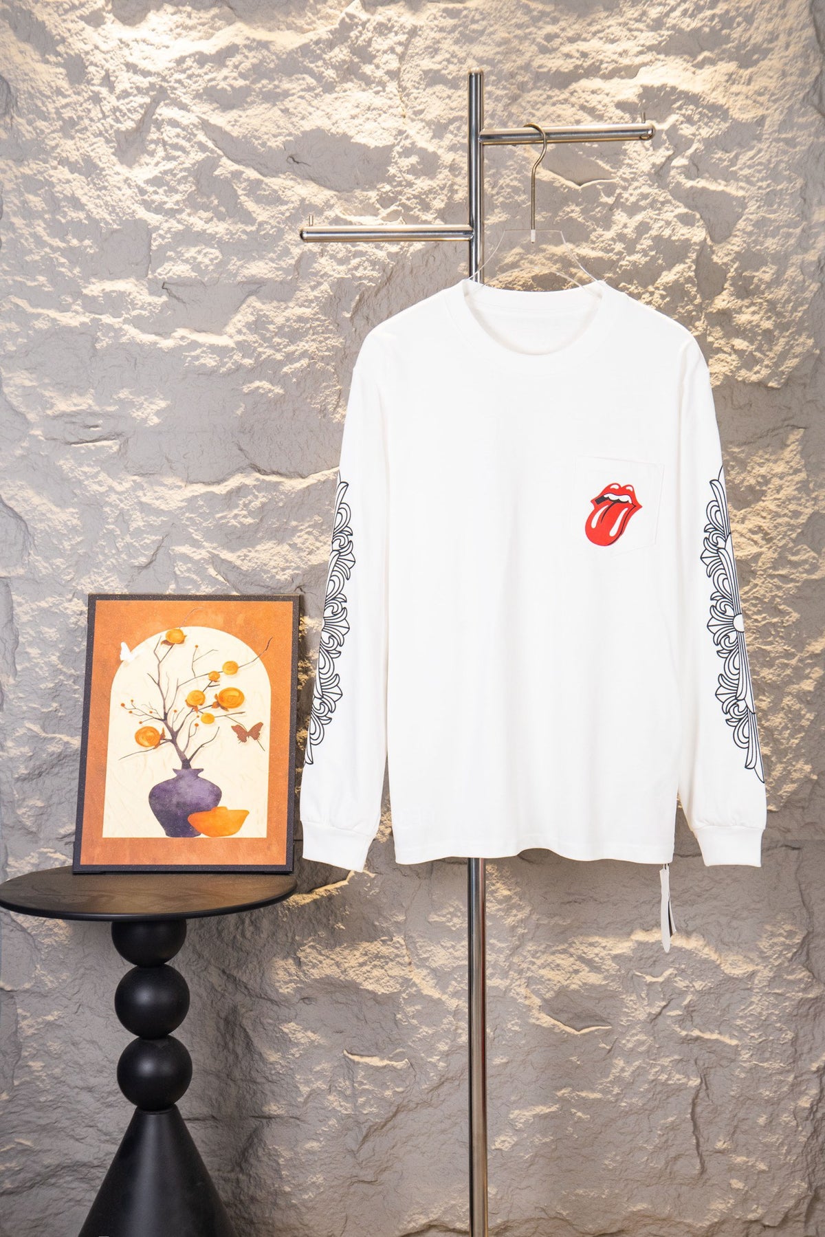 Chrome Hearts x Rolling Stones Horseshoe Long Sleeve T-Shirt