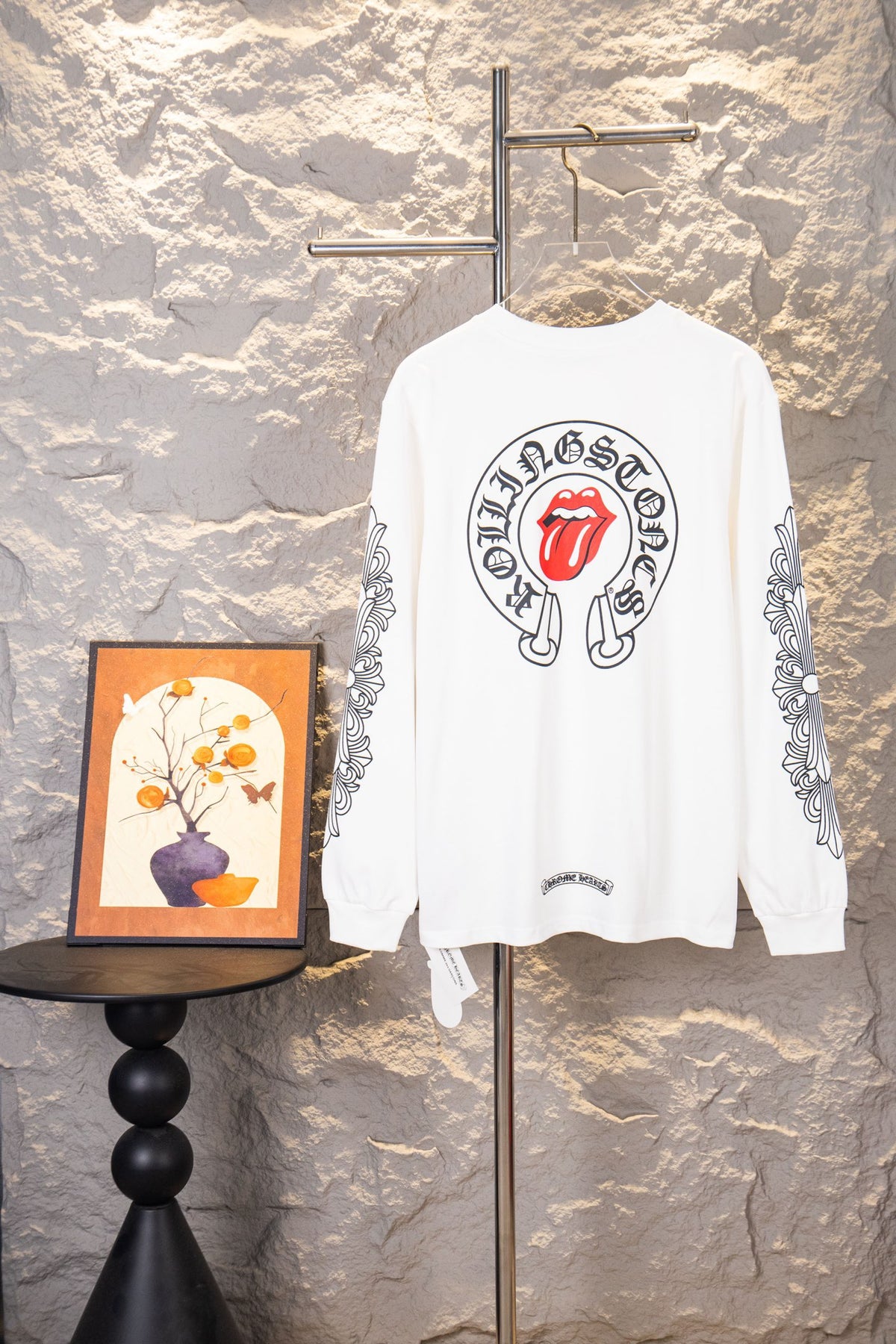 Chrome Hearts x Rolling Stones Horseshoe Long Sleeve T-Shirt