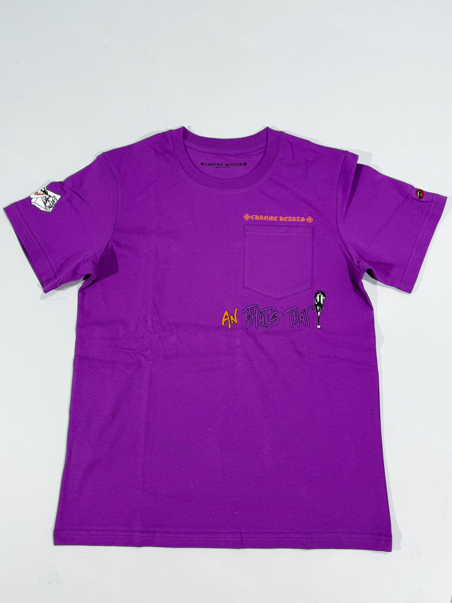 Chrome Hearts x Matty Boy “I Want More Not Less” Pocket T-Shirt – Purple