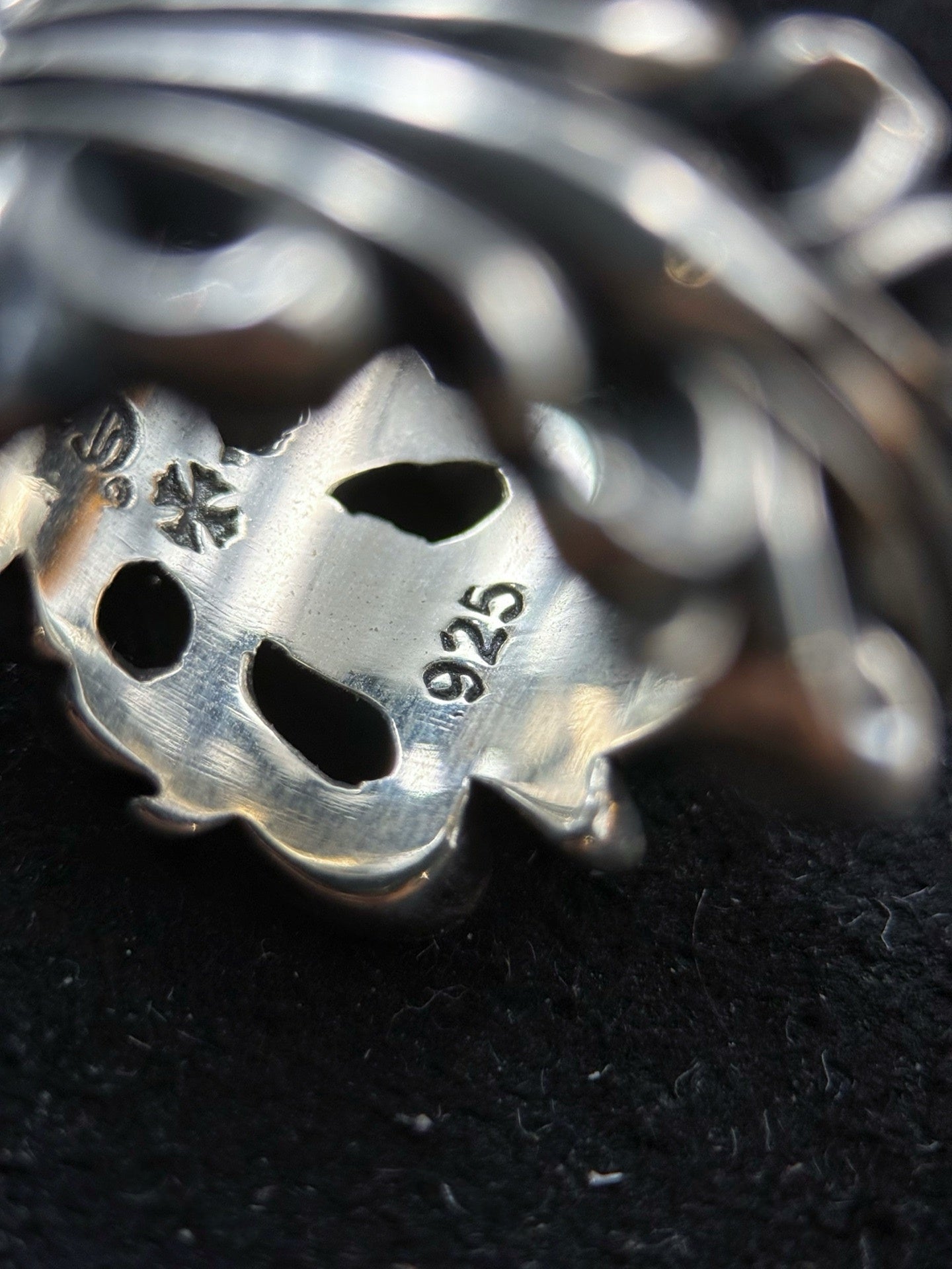 Chrome Hearts Double Floral Cross Ring