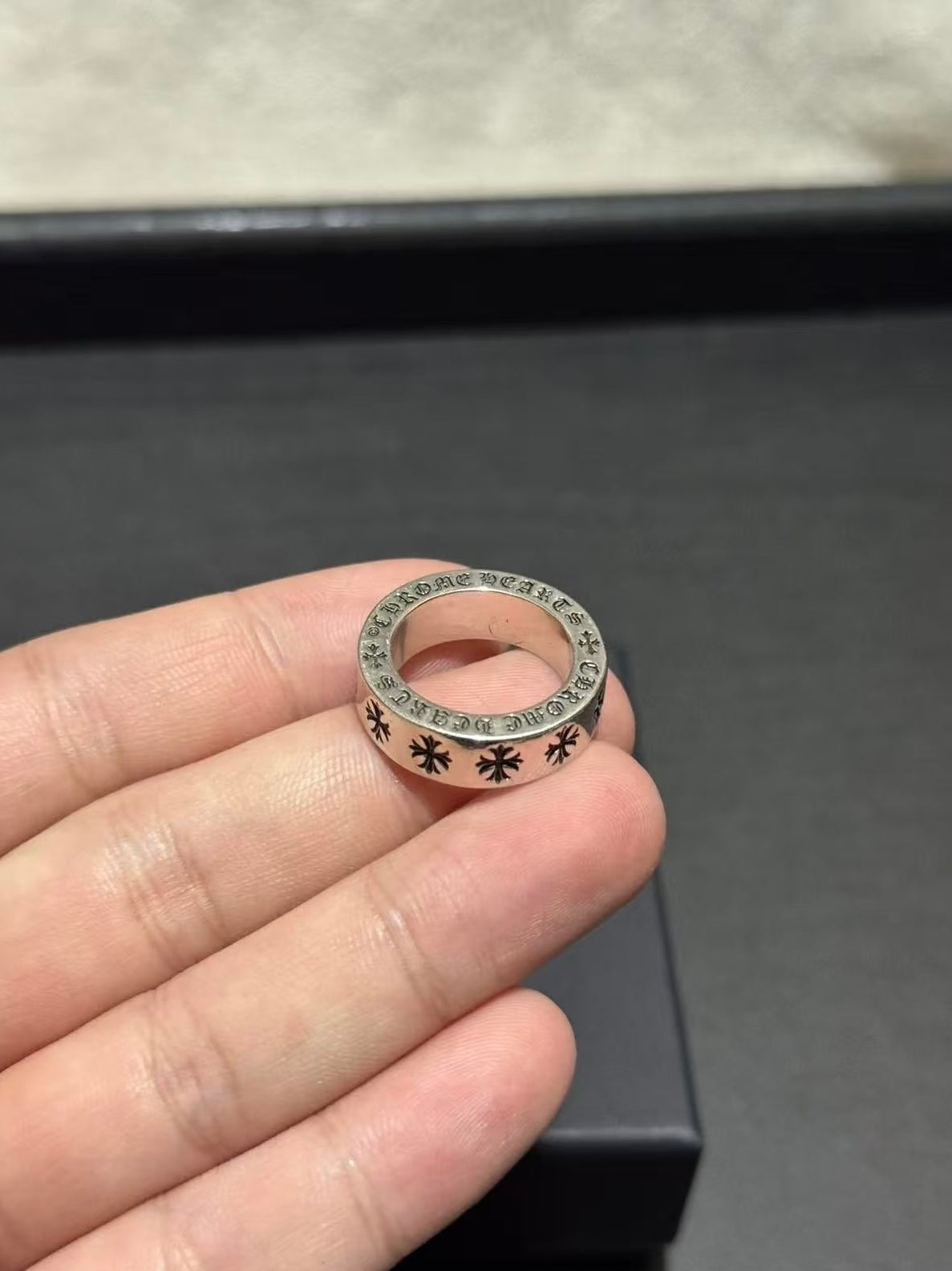 Chrome Hearts CH Forever 6mm sterling silver spacer ring