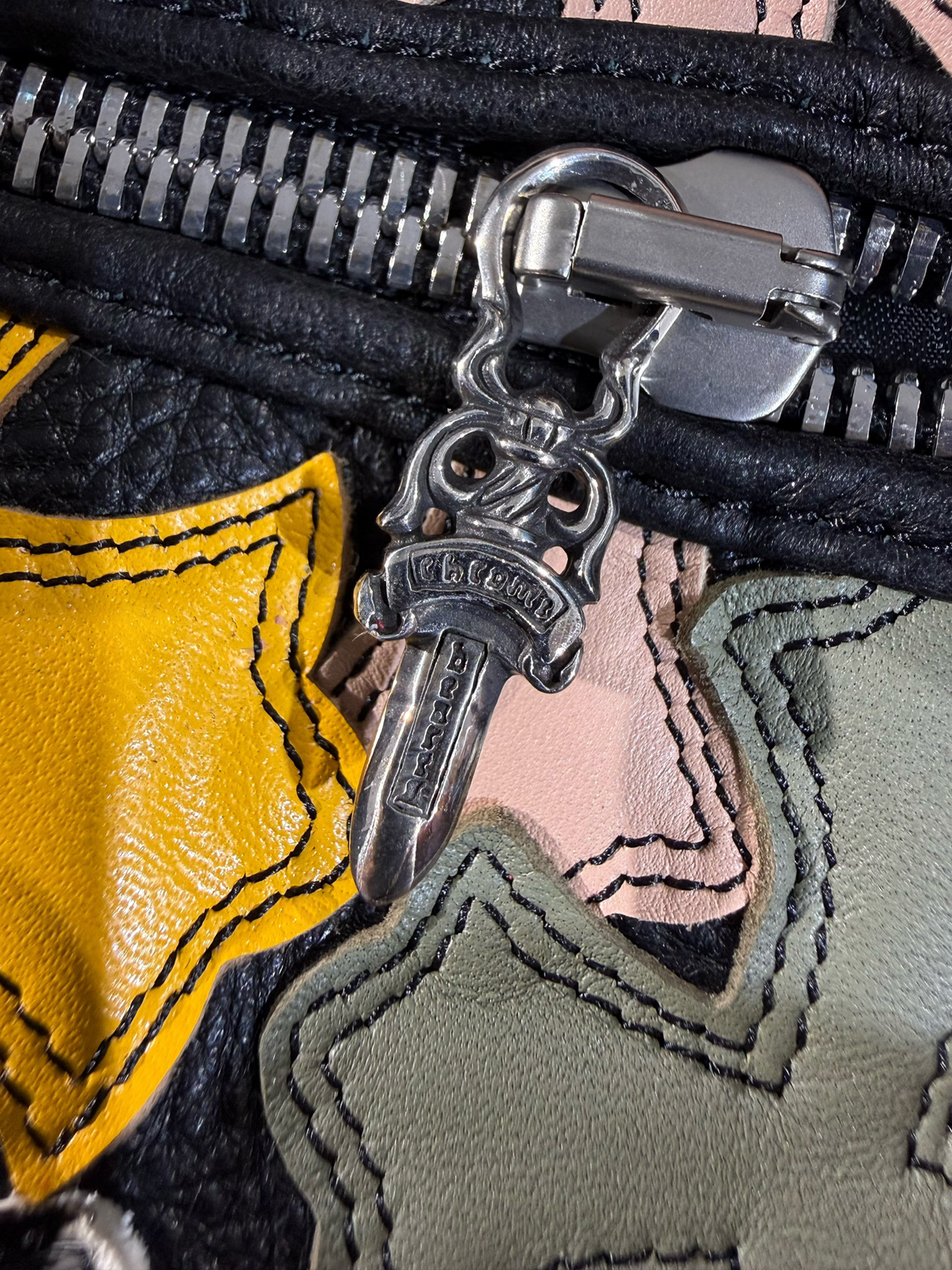 Chrome Hearts Multicolor Cross Patch Duffle Bag
