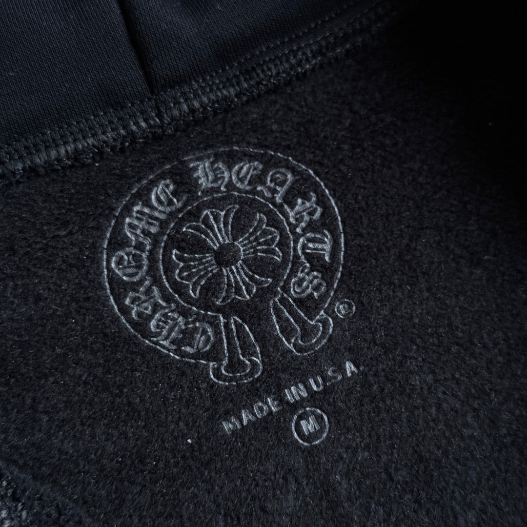 Chrome Hearts Multi-Color Horseshoe Gradient Zip-Up Hoodie – Black
