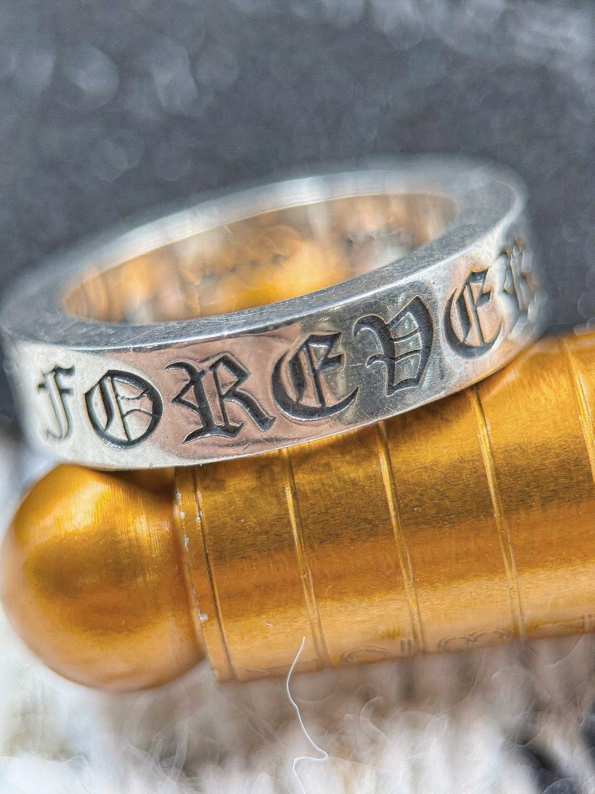 Chrome Hearts CH Forever 6mm sterling silver spacer ring