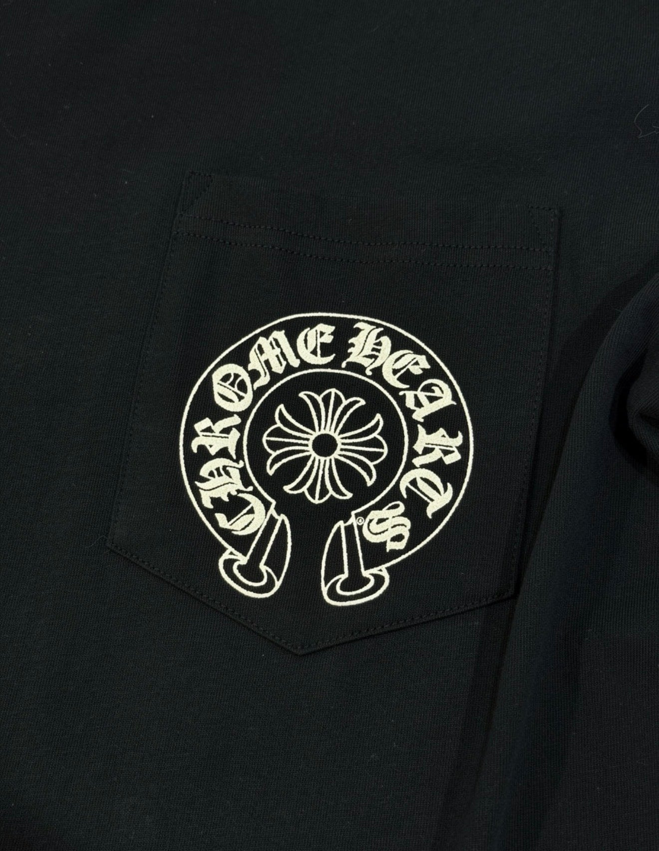 Chrome Hearts Las Vegas Horseshoe Long Sleeve Pocket Tee