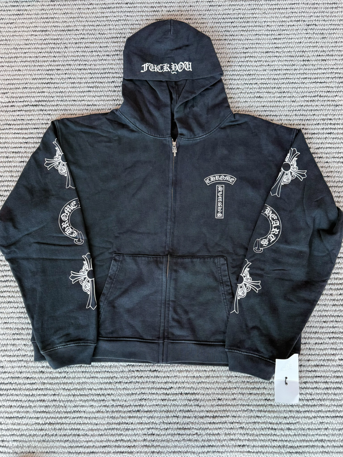 Chrome Hearts Soap & Water “Fuck You” Zip-Up Hoodie