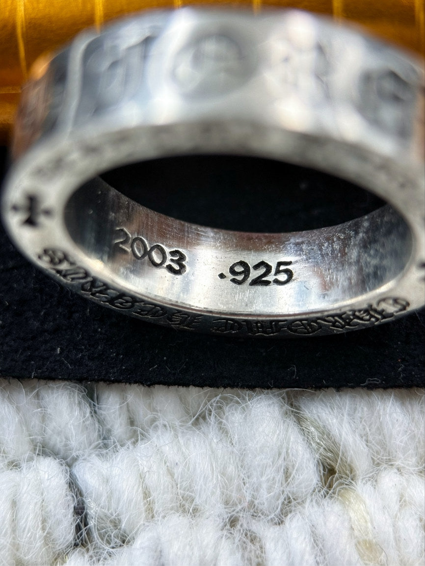 Chrome Hearts CH Forever 6mm sterling silver spacer ring