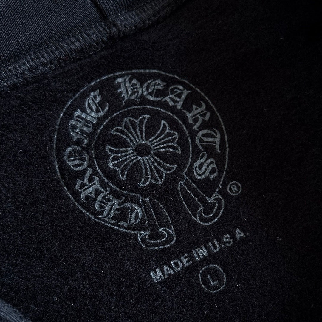 Chrome Hearts Multi-Color Horseshoe Gradient Zip-Up Hoodie – Black