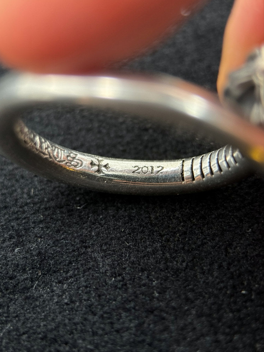 Chrome Hearts Silver CRSBALL Nail Ring
