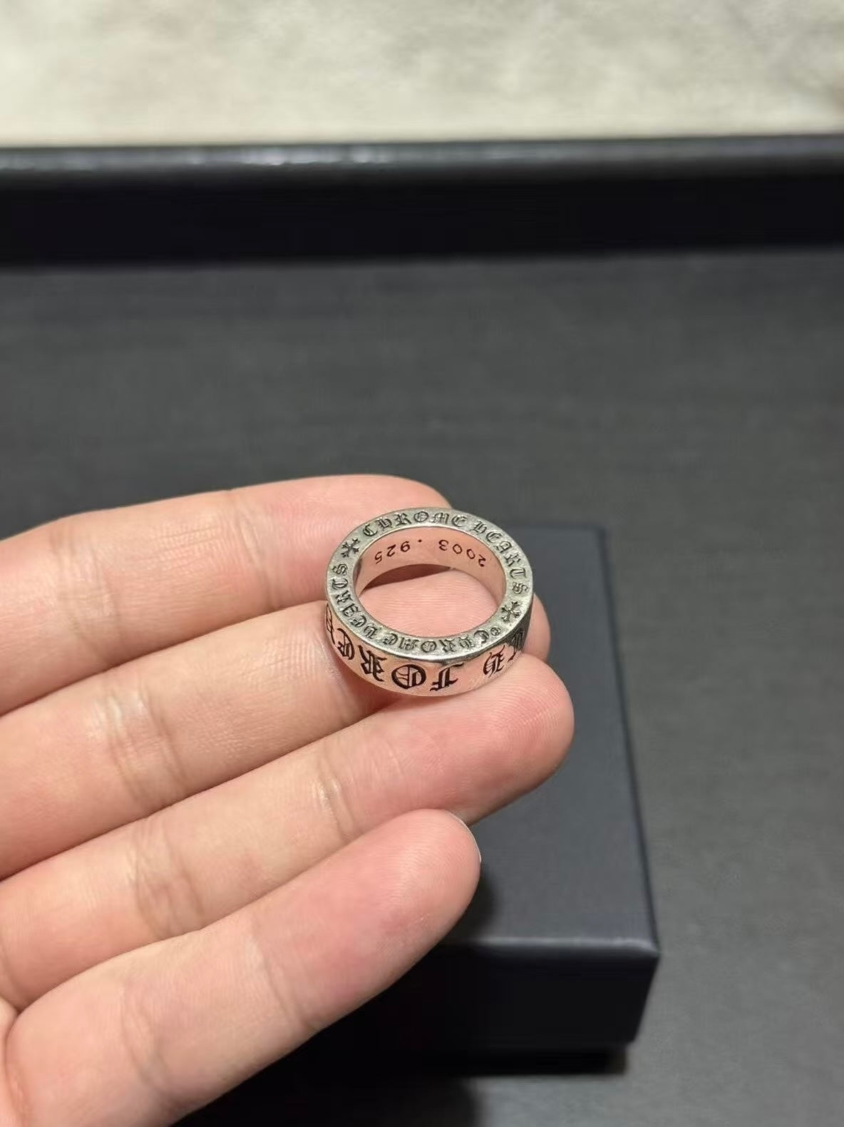 Chrome Hearts CH Forever 6mm sterling silver spacer ring