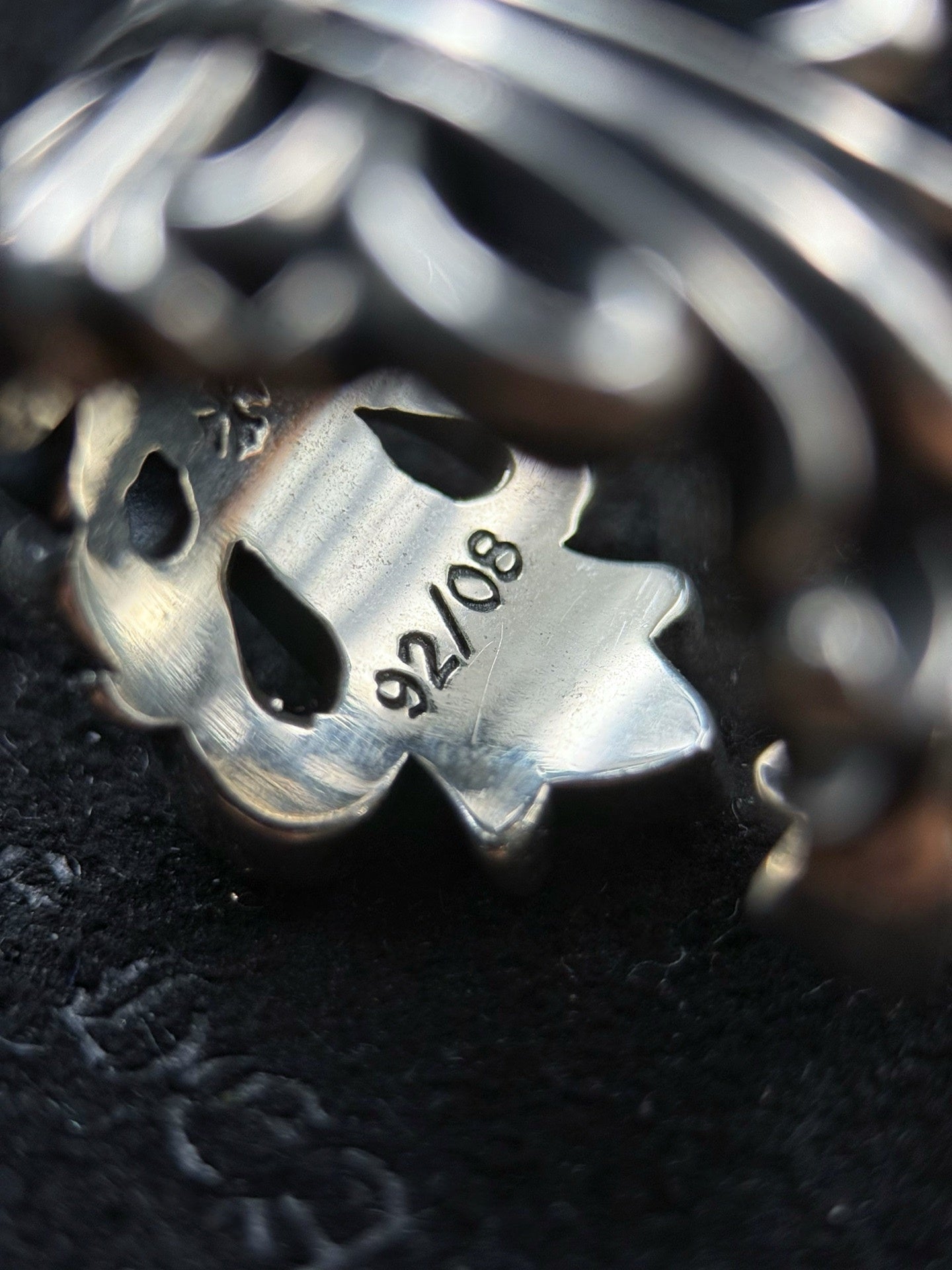 Chrome Hearts Double Floral Cross Ring
