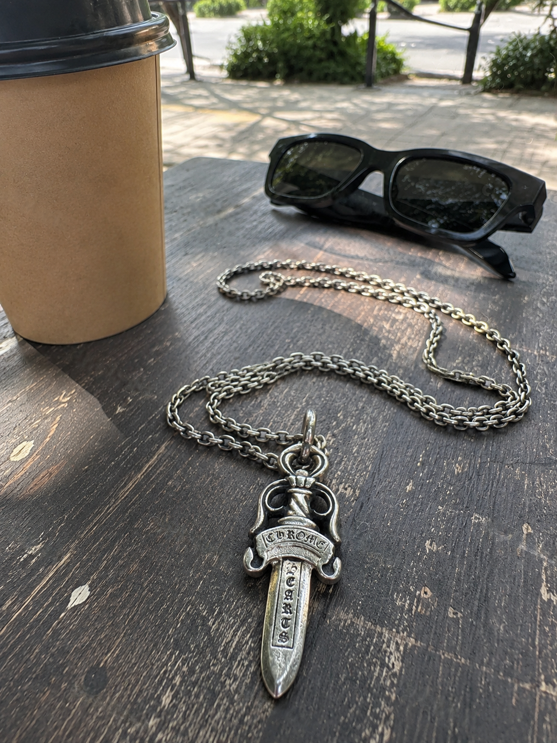 Chrome Hearts Double Dagger Pendant